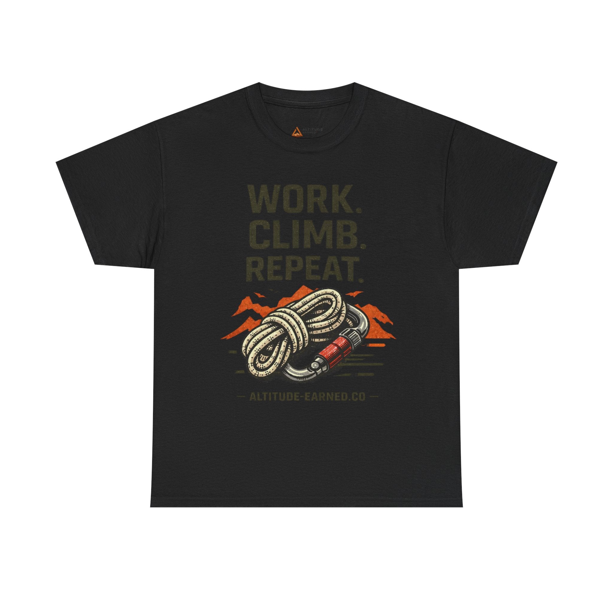 Work. Climb. Repeat. Cotton T-Shirt