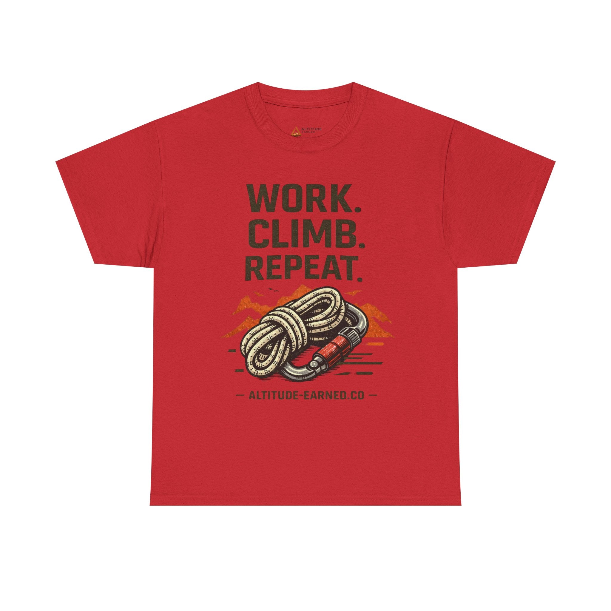 Work. Climb. Repeat. Cotton T-Shirt