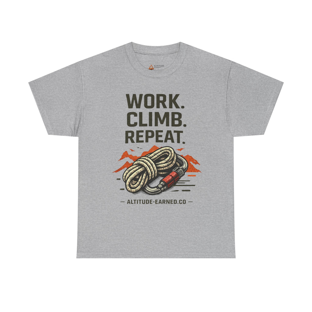 Work. Climb. Repeat. Cotton T-Shirt