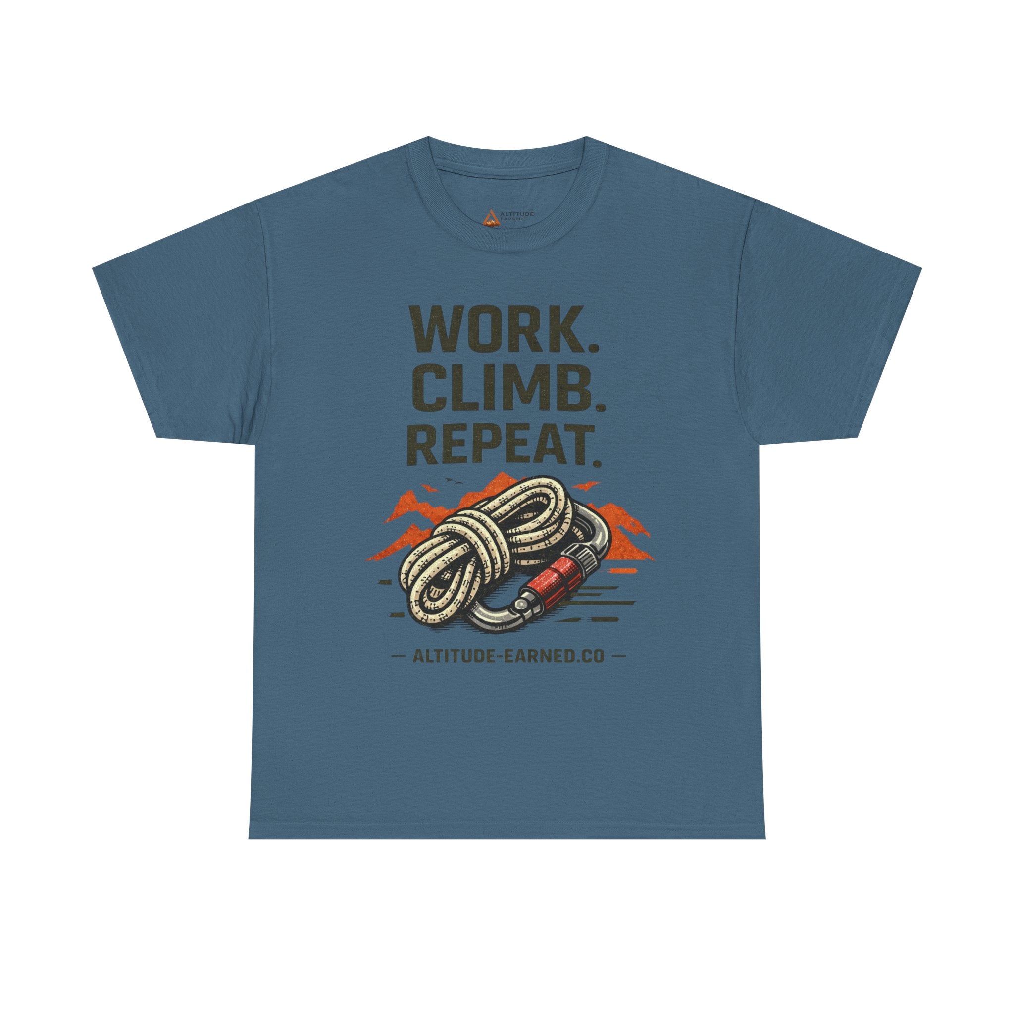 Work. Climb. Repeat. Cotton T-Shirt