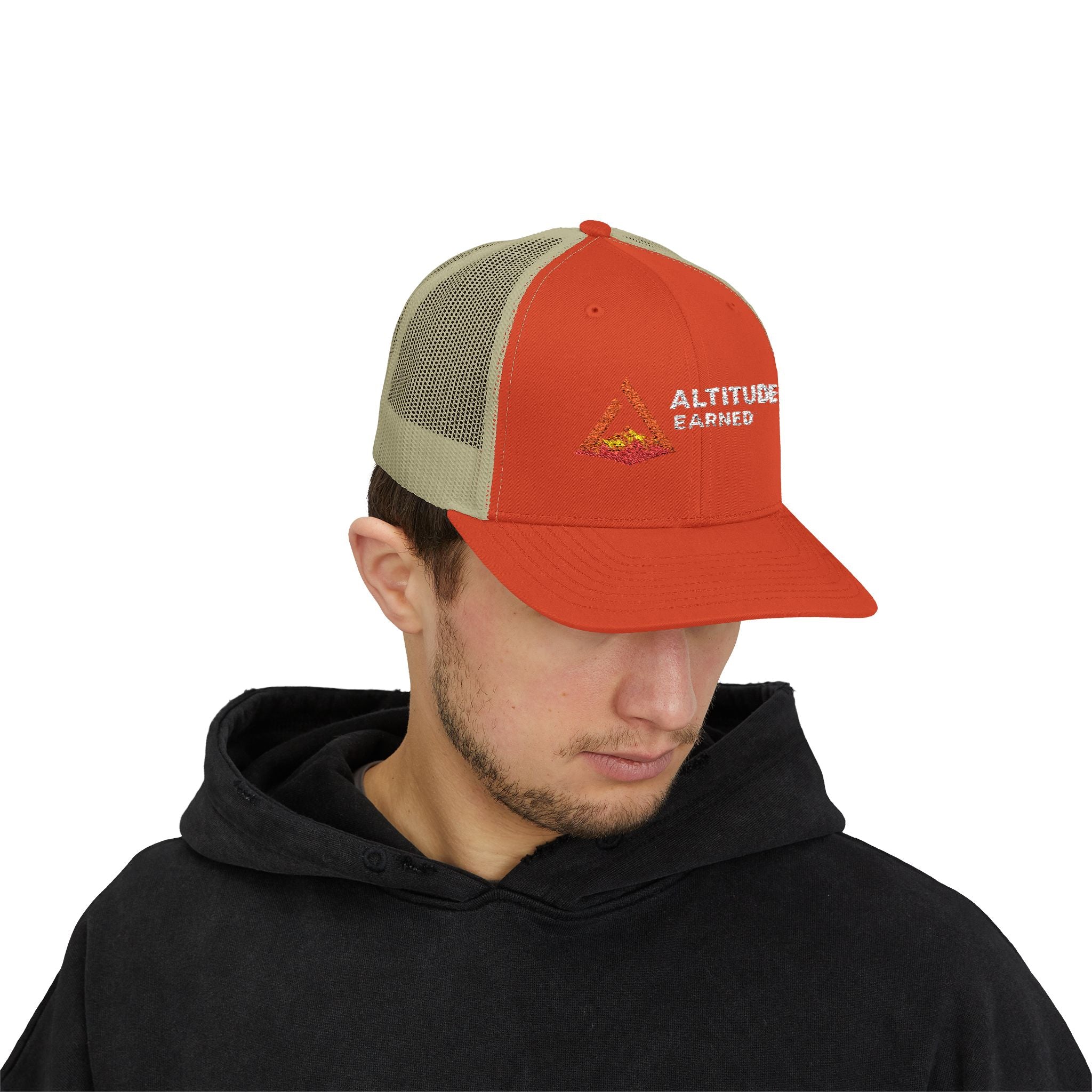 Logo Snapback Trucker Cap — Embroidered Mesh Hat