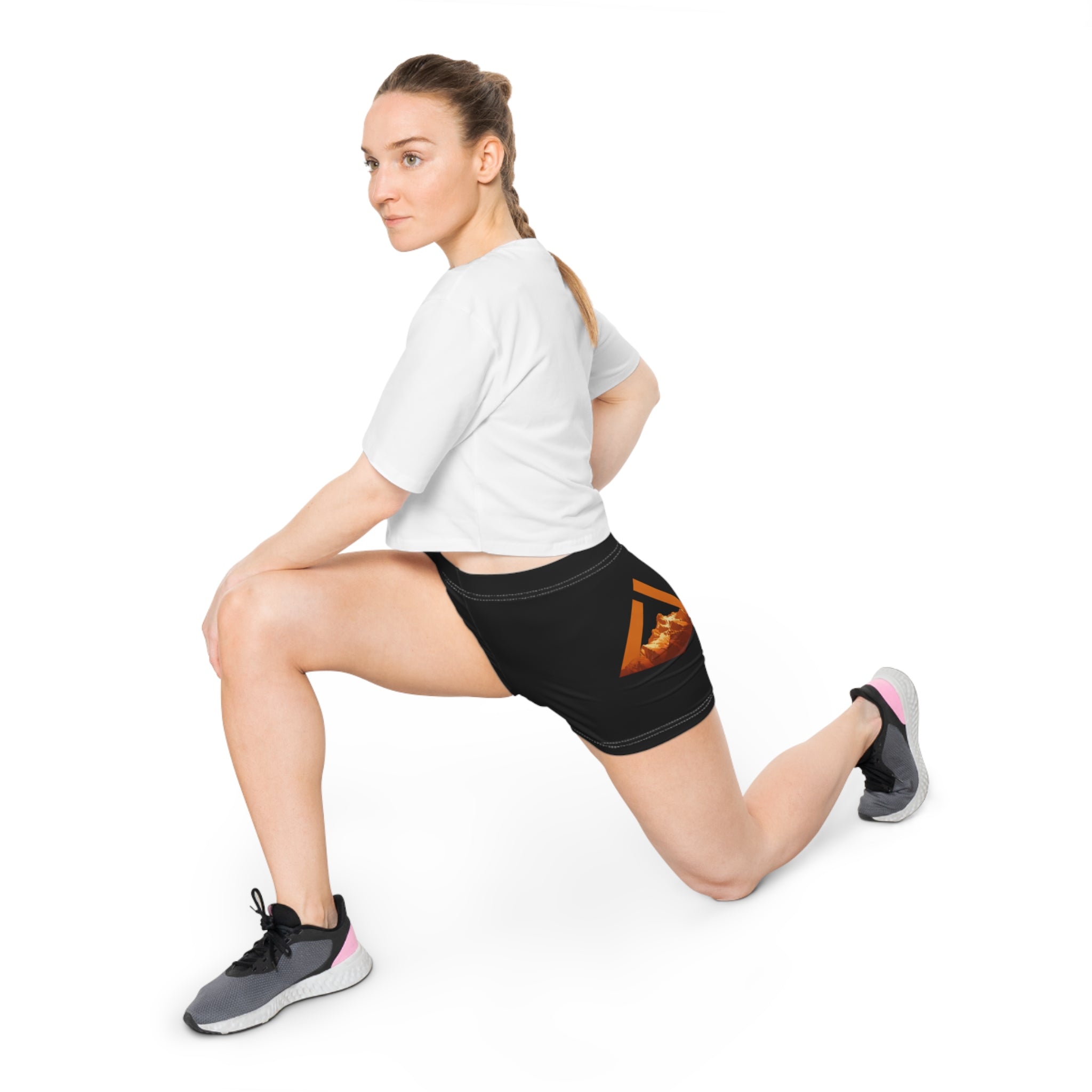 Altitude Earned Women's Shorts — 'Altitude Earned' Logo Athletic Shorts