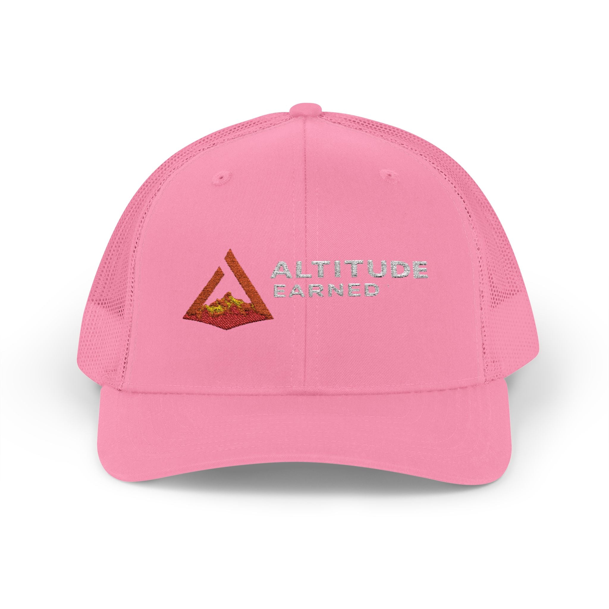 Logo Snapback Trucker Cap — Embroidered Mesh Hat