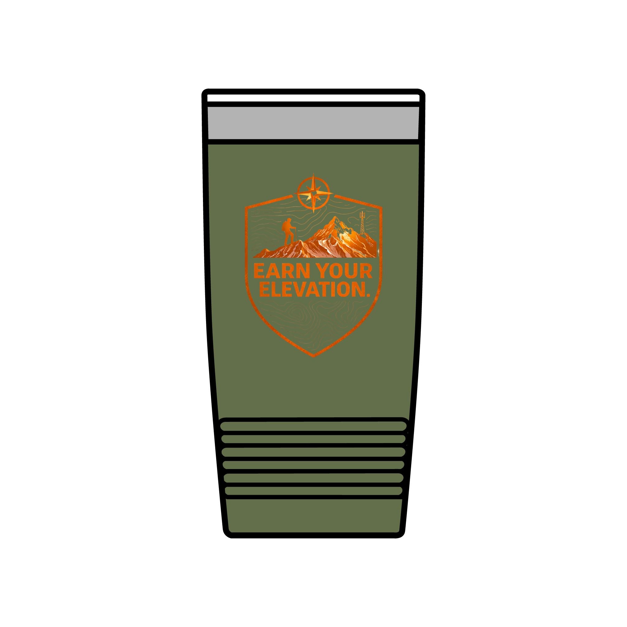 20oz Insulated Tumbler — 'Altitude Earned' Mountain Travel Cup