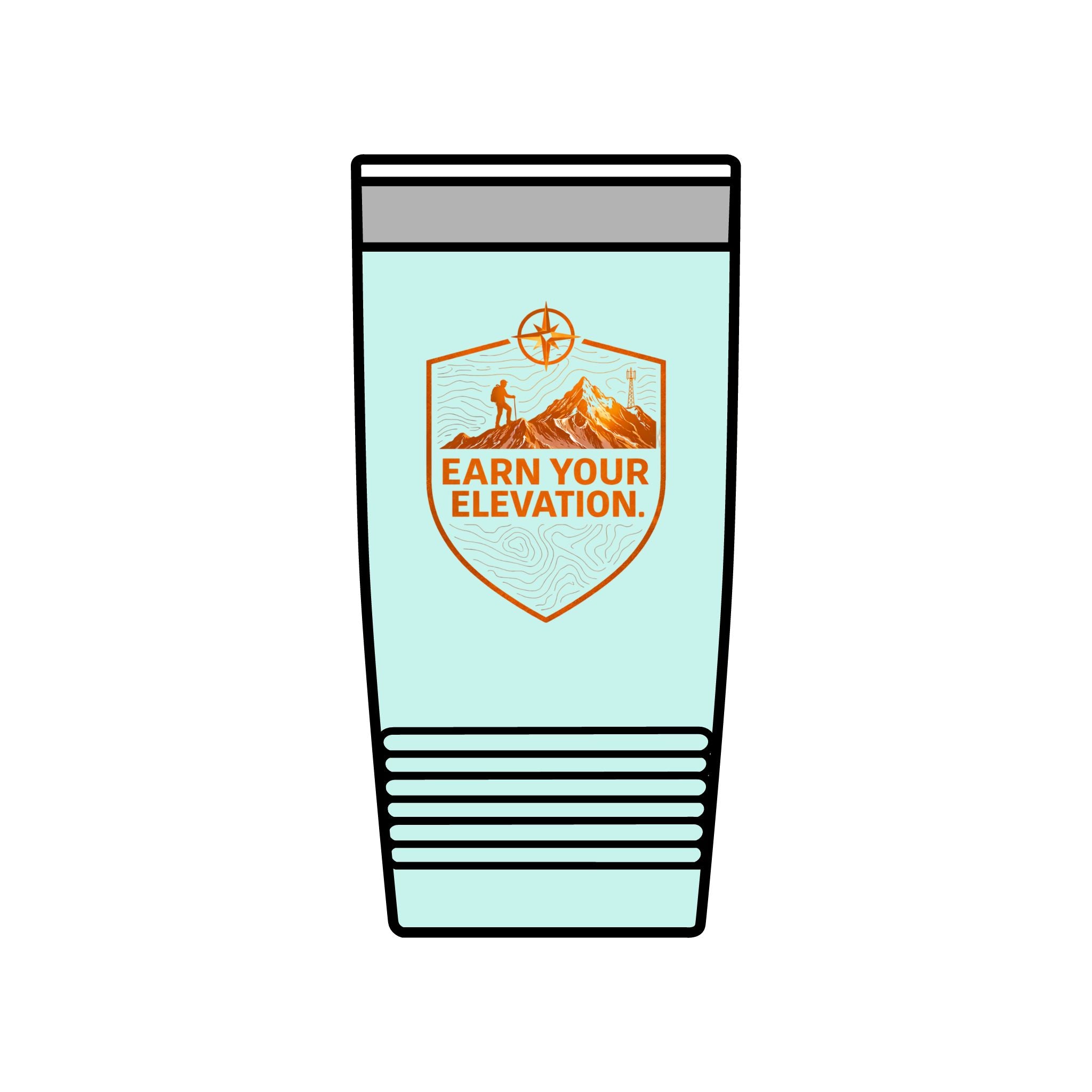 20oz Insulated Tumbler — 'Altitude Earned' Mountain Travel Cup