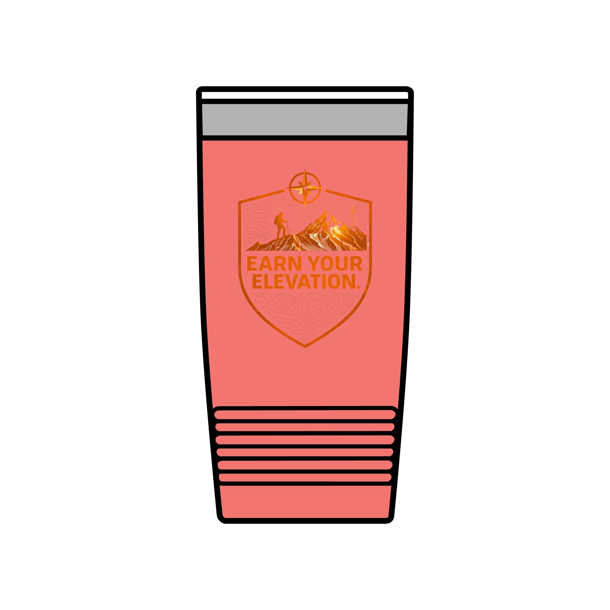 20oz Insulated Tumbler — 'Altitude Earned' Mountain Travel Cup