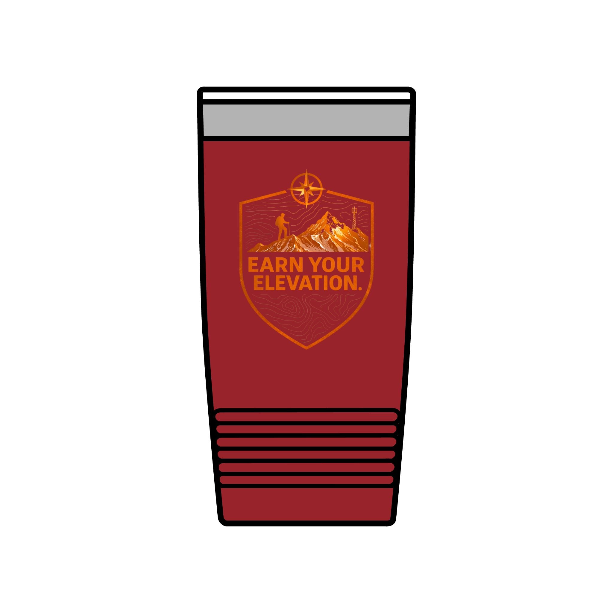 20oz Insulated Tumbler — 'Altitude Earned' Mountain Travel Cup