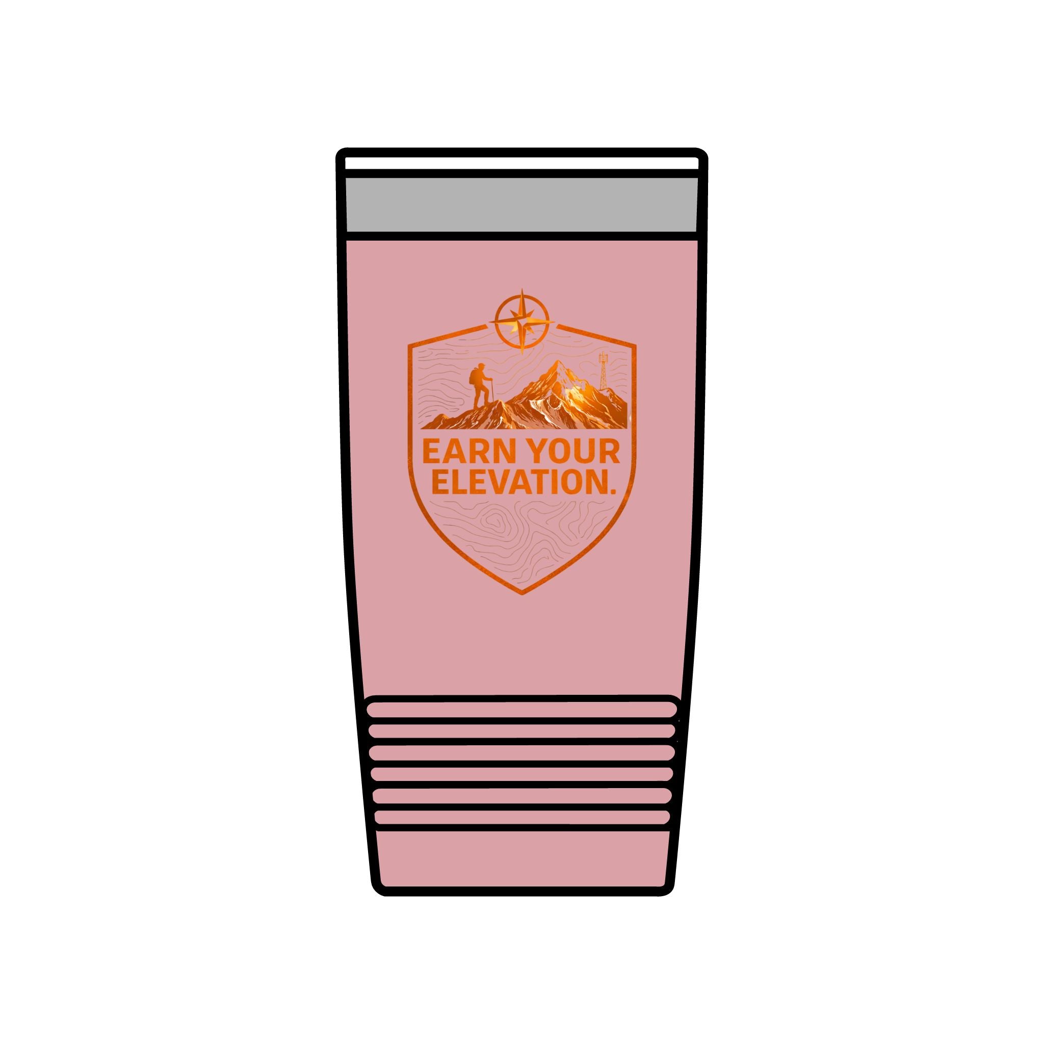 20oz Insulated Tumbler — 'Altitude Earned' Mountain Travel Cup
