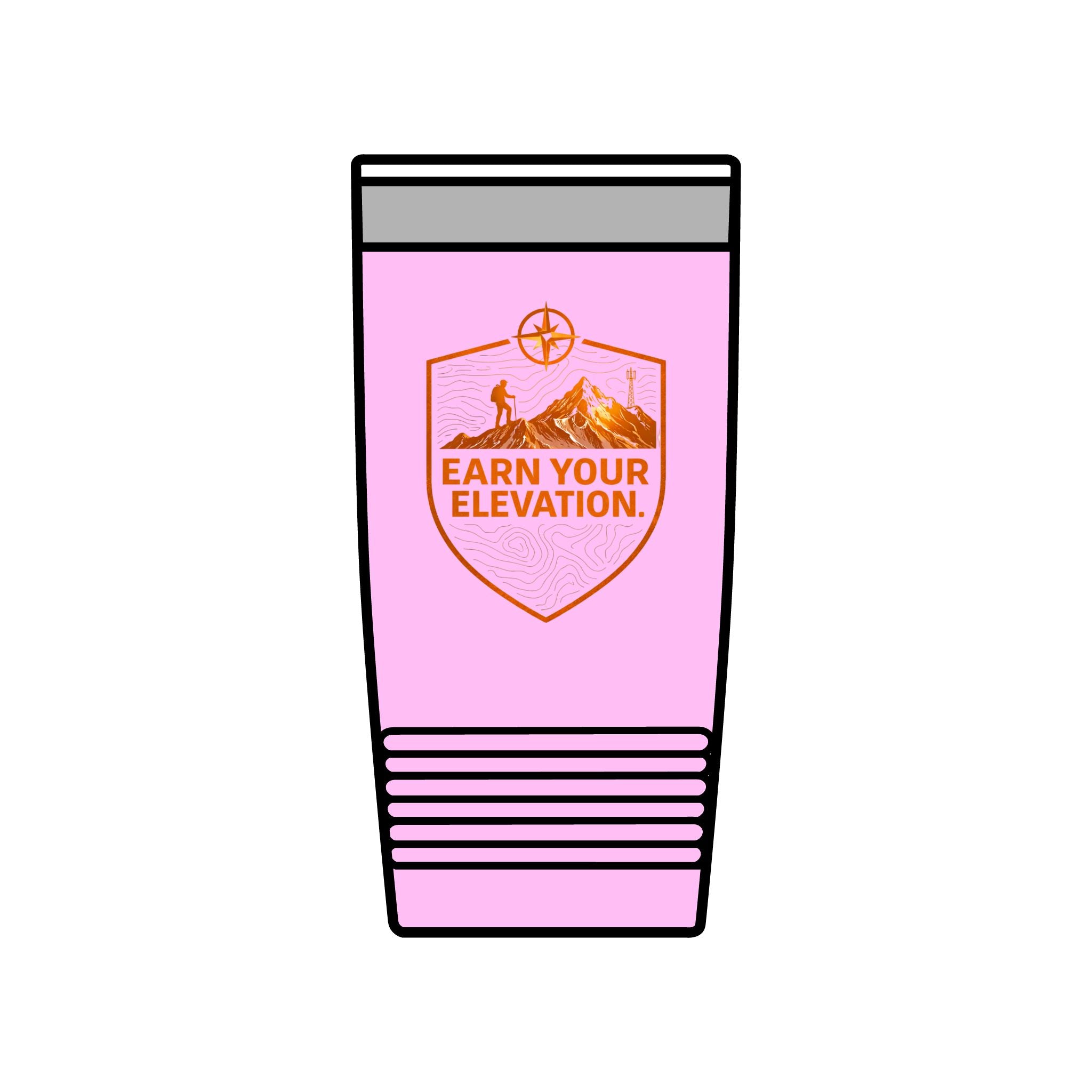 20oz Insulated Tumbler — 'Altitude Earned' Mountain Travel Cup